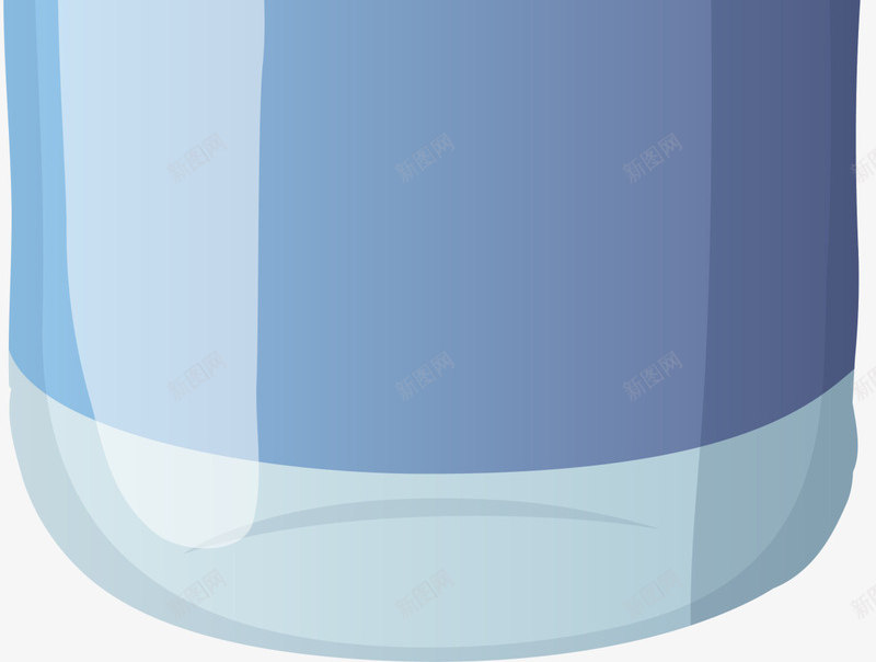 蓝色卡通夏日饮品png免抠素材_88icon https://88icon.com 夏日饮品 水瓶 矿泉水 立体水瓶 装饰图案 饮料