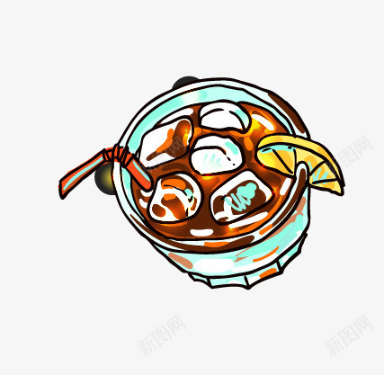 可口可乐矢量图ai免抠素材_88icon https://88icon.com 勾线 卡通 简笔画 食物 饮料 矢量图