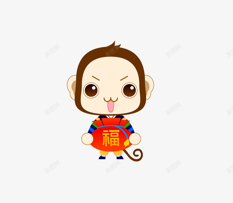 卡通小红子送福包png免抠素材_88icon https://88icon.com 卡通小红子 围观卡通 小红子 福包卡通 过年送福包