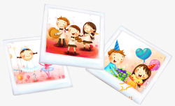 烤地瓜片照片卡通孩童节日照片装饰高清图片