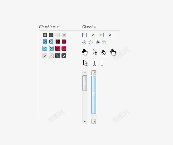 网页常用按钮png免抠素材_88icon https://88icon.com 按钮 网页 鼠标