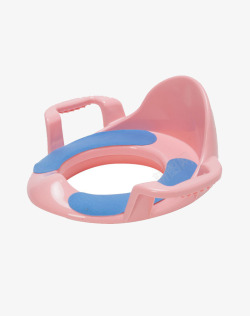 宝宝扶手坐便器ZBB06加垫款粉色素材