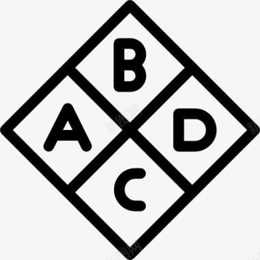 玩具鸭ABC图标图标