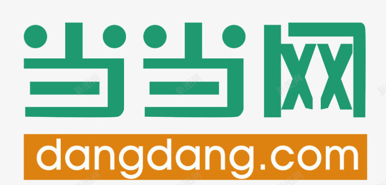 logo设计绿色当当网购物图标图标