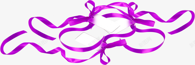 促销双十二浪漫元素紫色丝带png免抠素材_88icon https://88icon.com 促销 元素 双十二 气氛 浪漫
