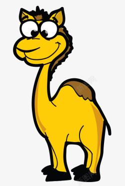 骆驼超萌卡通手绘Q版动物下素材