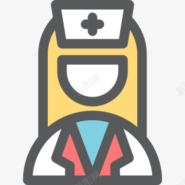 医疗救助护士图标图标