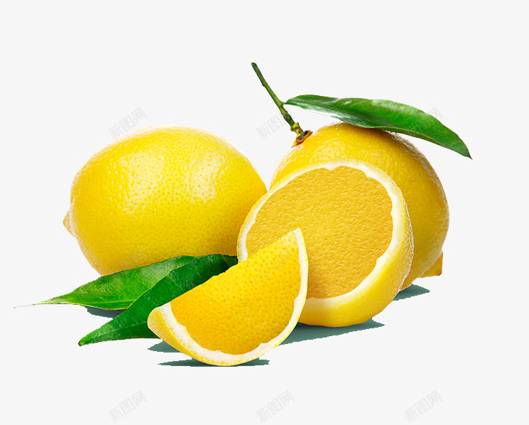 一组柠檬水果装饰图案png免抠素材_88icon https://88icon.com 摄影实物 柠檬 水果 装饰 食物 黄色