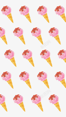 草莓冰淇淋素材