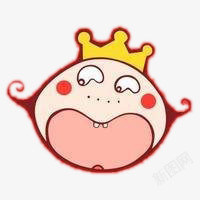 卡通人物王冠头像素材