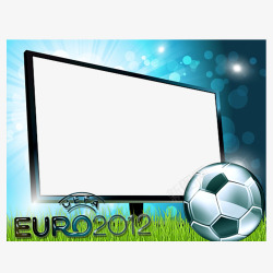 荷兰风格足球显示器相框高清图片