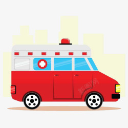 红色救护车医疗救护车高清图片