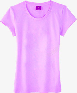 紫色夏日清凉纯棉T恤素材