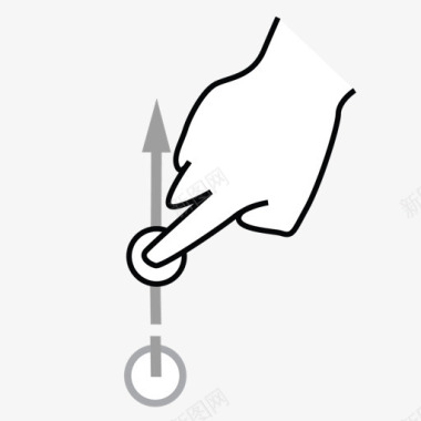 手指一刷卡开源手势库图标图标