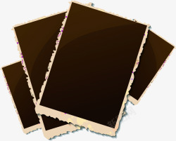 黑色照片卡通光棍节素材