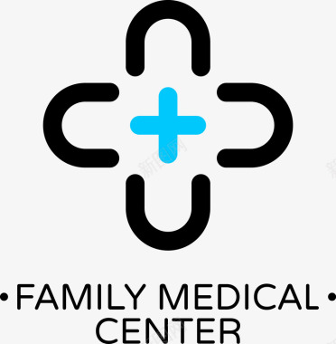 诊所医院诊所logo图标矢量图图标