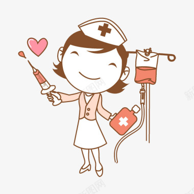 婴儿护士爱心护士图标图标
