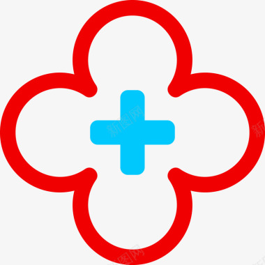 图红色医院logo图图标图标
