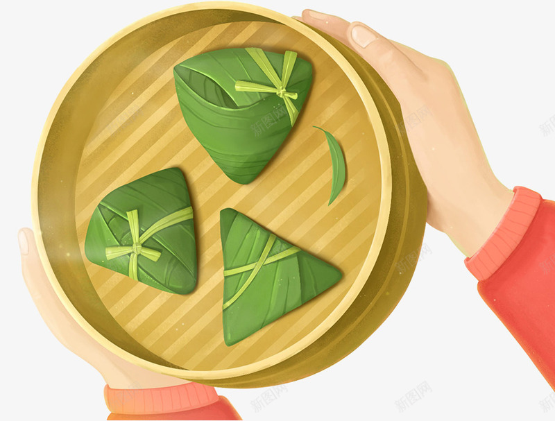 端午节蒸粽子png免抠素材_88icon https://88icon.com 习俗 端午节 美味 蒸粽子 食物