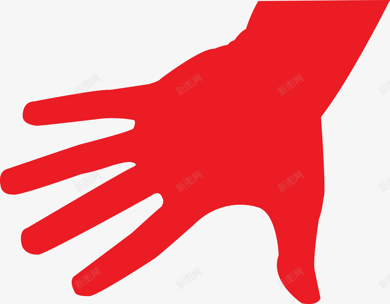 红色手掌图png免抠素材_88icon https://88icon.com 人体器官 卡通手 卡通手背 手 手姿势 手指 手背 红色