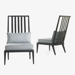 多角度现代简约黑色装饰椅子素材