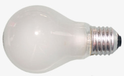 白色立体家居电器灯泡实物素材
