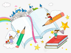 学习的孩子素材