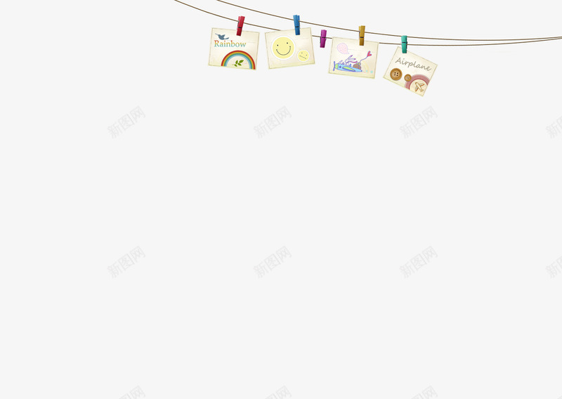 照片挂起来的装饰画文艺小清png免抠素材_88icon https://88icon.com 照片挂起来的装饰画文艺小清新生日装饰