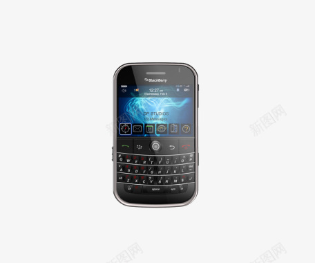 手机屏幕展示图黑莓全键盘手机PSD图标图标