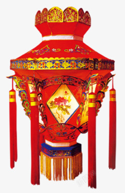 中国红宫灯素材