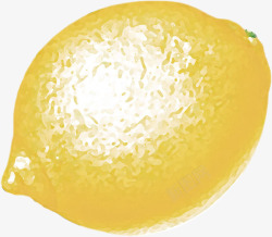 手绘黄绿色柠檬水果素材