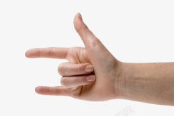 小拇指实物人手手指方向高清图片