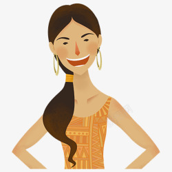 长发小姐姐素材