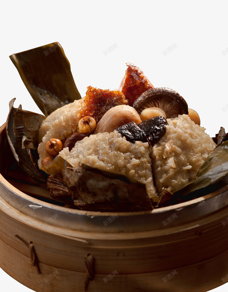 鲜菇榛果粽png免抠素材_88icon https://88icon.com 特色小吃 特色馅料 端午节 粽子 精品美食 鲜菇榛果粽