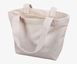 白色纯棉环保手提袋素材