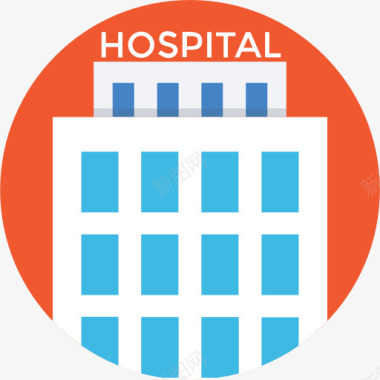 保健和医疗医院图标图标