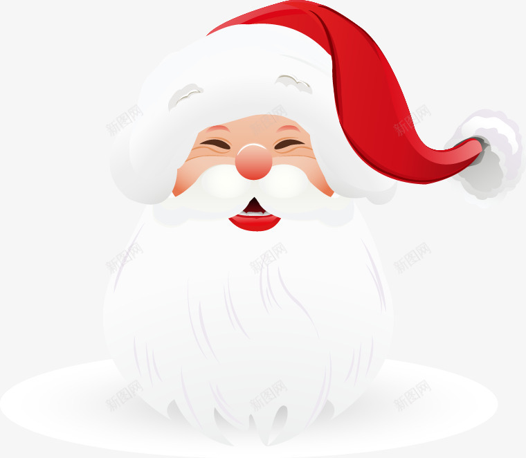 手绘白色胡子圣诞老人头像png免抠素材_88icon https://88icon.com 圣诞老人 头像 手绘 白色 胡子