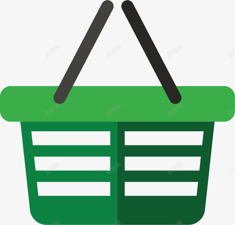 618购物节购物篮png免抠素材_88icon https://88icon.com 618购物节 一个篮子 买东西 塑料篮子 绿色篮子 购物篮