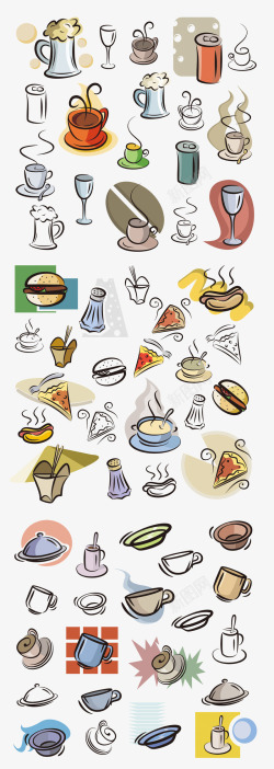 食物饮品插画矢量图素材