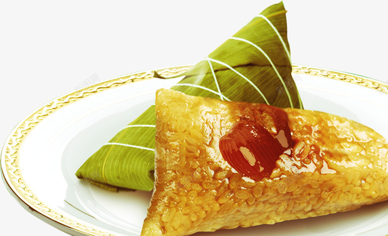 糯米栗子粽子长粽png免抠素材_88icon https://88icon.com 栗子 粽子 糯米
