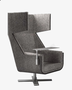 深灰色办公现代椅子素材