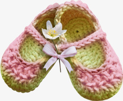 可爱针织婴儿鞋素材