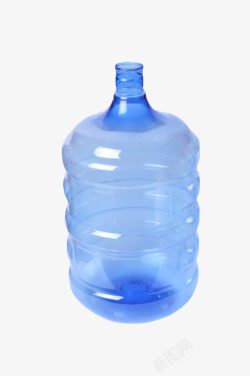 蓝色解渴家庭装无盖的一瓶饮料实素材