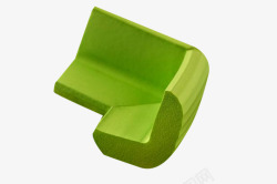 绿色直角桌角防护条素材