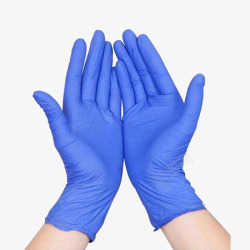 手套蓝色照片医疗医用手套素材