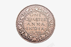 硬币收藏1939年乔治维克头像的印度高清图片