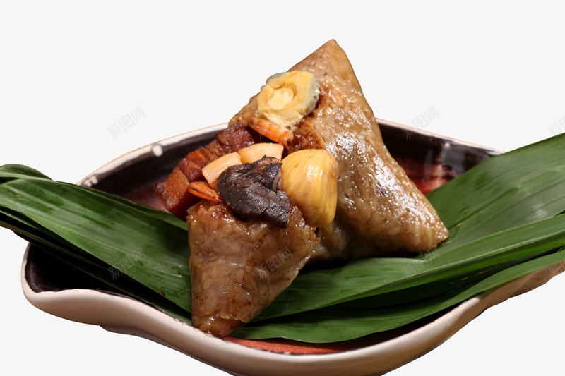 板栗肉粽png免抠素材_88icon https://88icon.com 传统美食 板栗肉粽 端午节 粽子 精品小吃 美食