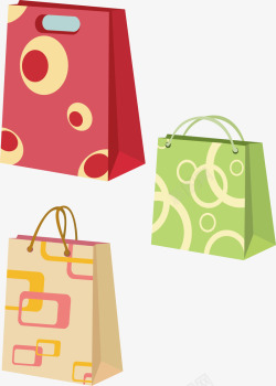 环保手拎袋创意精致购物手拎袋矢量图高清图片