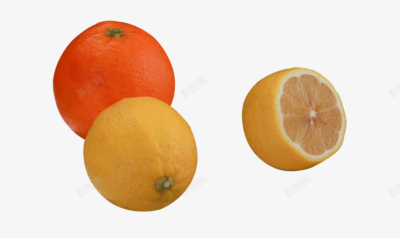 橙子柠檬水果黄色柠檬切片装饰png免抠素材_88icon https://88icon.com 切片 柠檬 橙子 水果