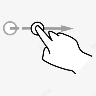 手指一手指轻弹gestureworks图标图标